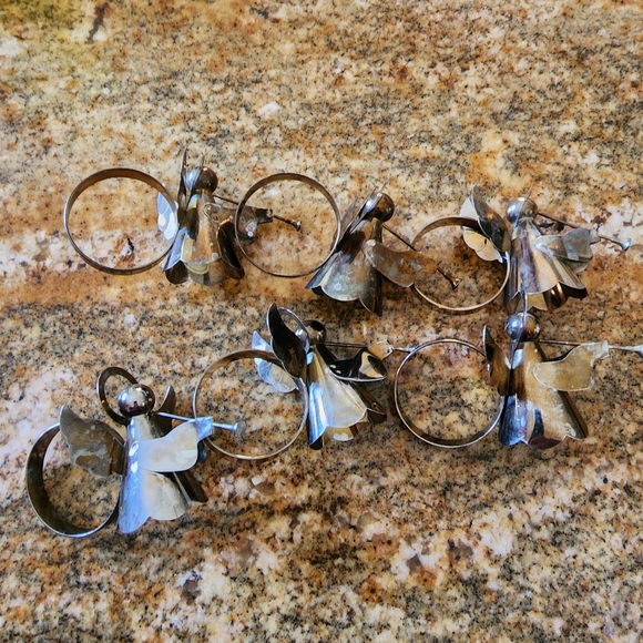 Silver Angel Napkin Rings - Picture 1 of 3
